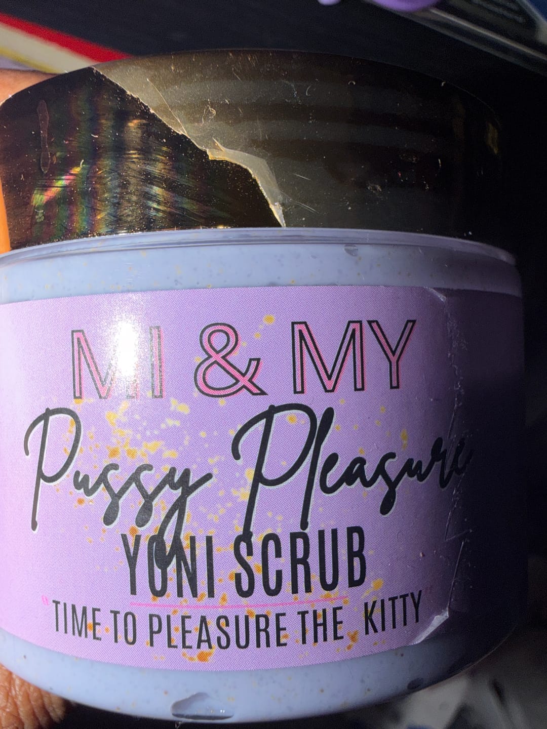 Customer photo review of P*ssy Pleasure Yoni Scrub