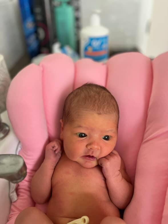Customer photo review of Bleue Bebe's Sink Bather