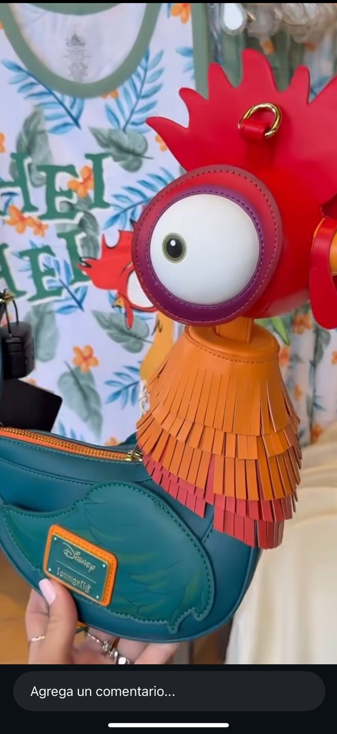 Customer photo review of Loungefly Disney Moana Hei Hei Figural Crossbody Bag - Preorder