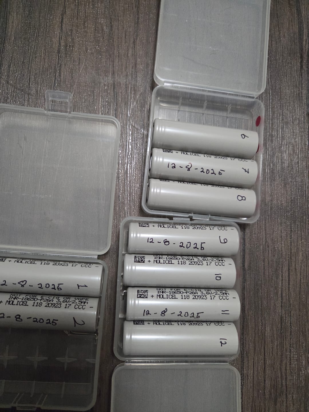 Customer photo review of Molicel P26A 18650 2600mAh 35A Battery