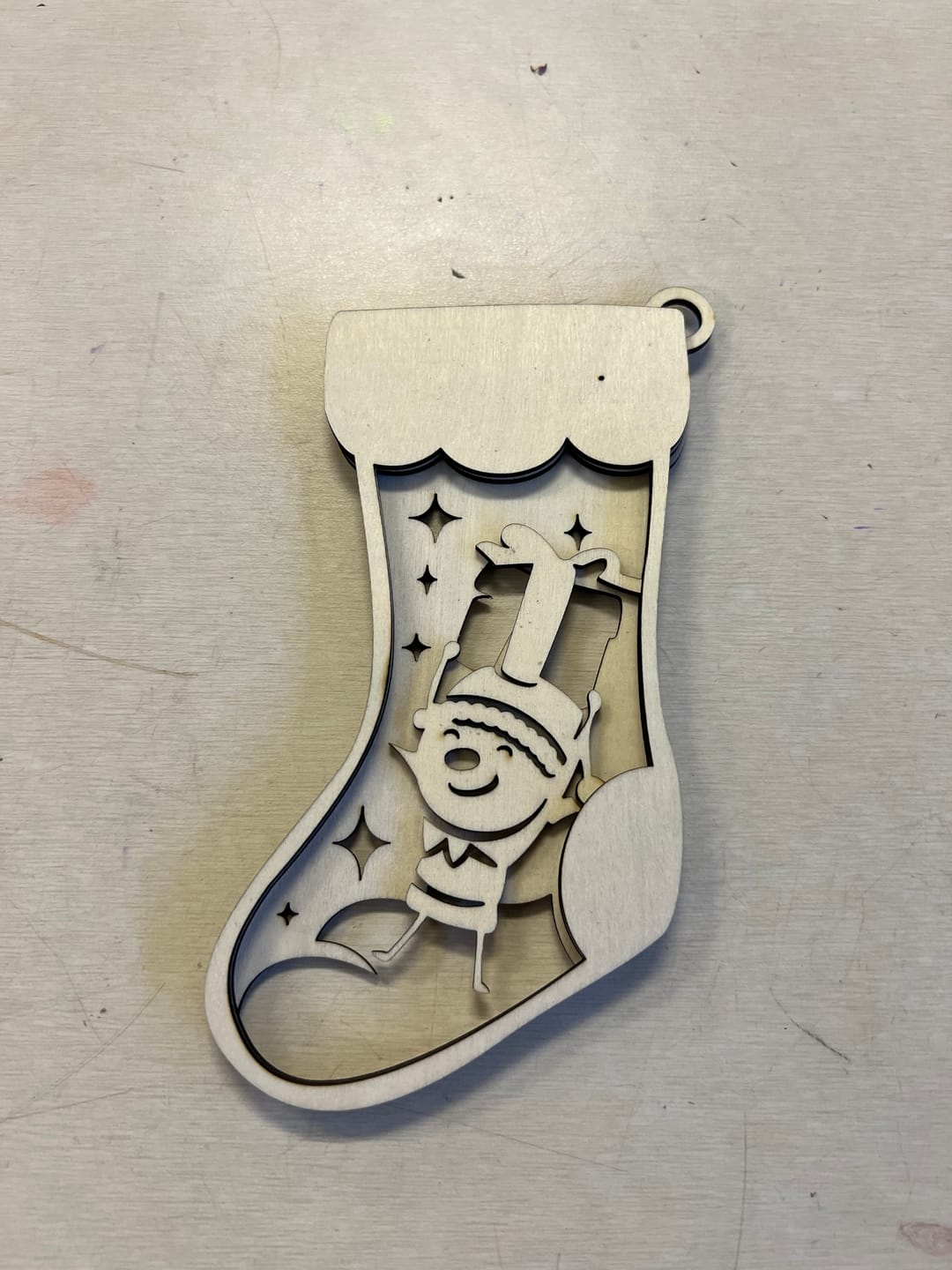 Customer photo review of Christmas stocking ornaments 6 bundle laser cut svg file