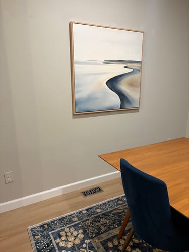 Customer photo review of Serene Coastline Canvas Art