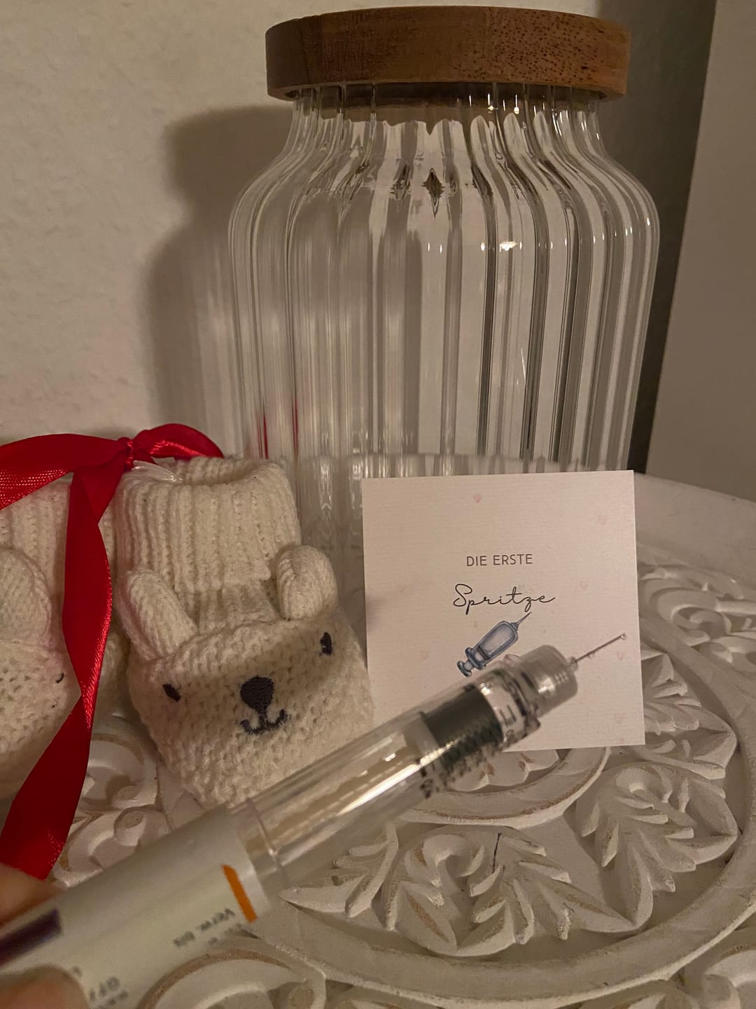 Customer photo review of Meilenstein Karten Kinderwunsch