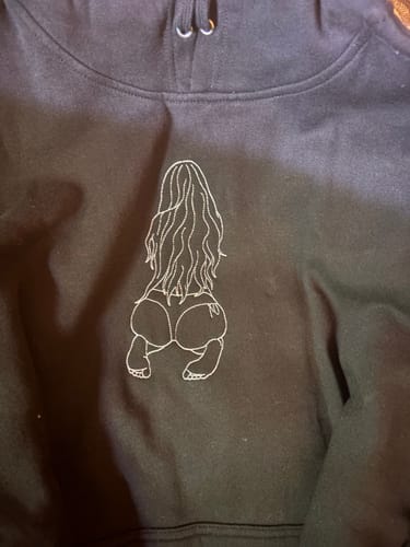 Customer photo review of Spicy Custom Embroidered Photo Hoodie