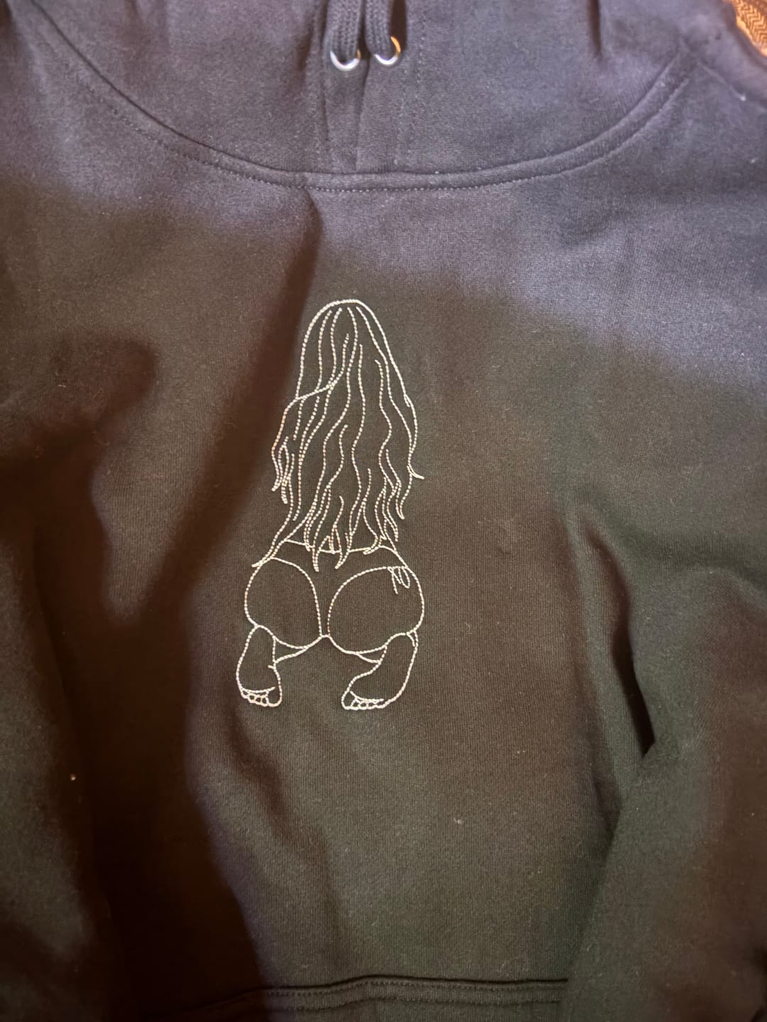 Customer photo review of Spicy Custom Embroidered Photo Hoodie