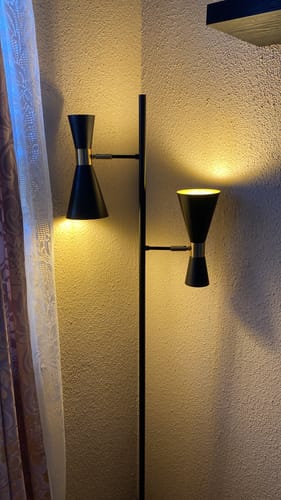 Customer photo review of Larissa Metal Floor Lamp Black