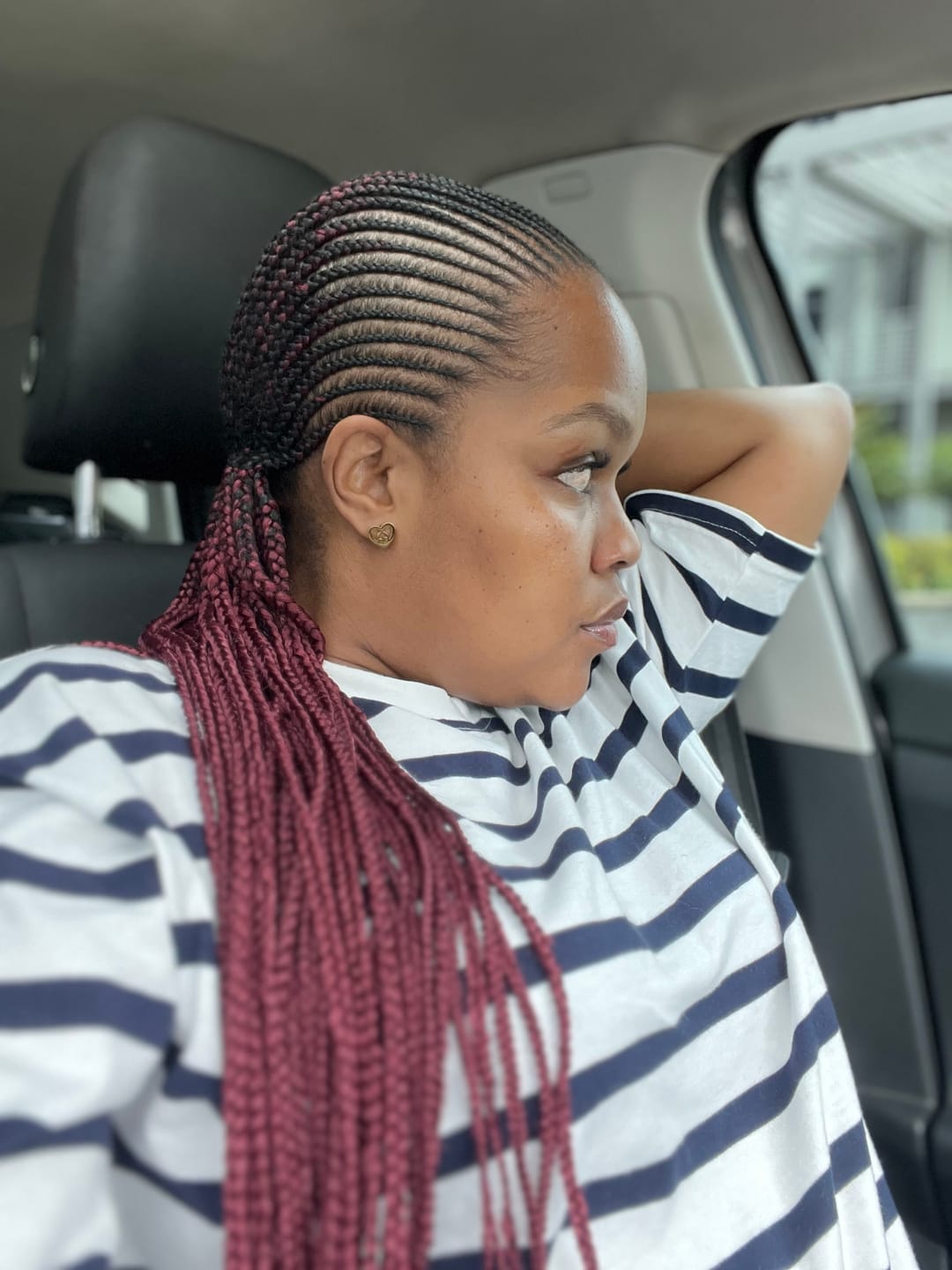 Customer photo review of Silver Thando Studs