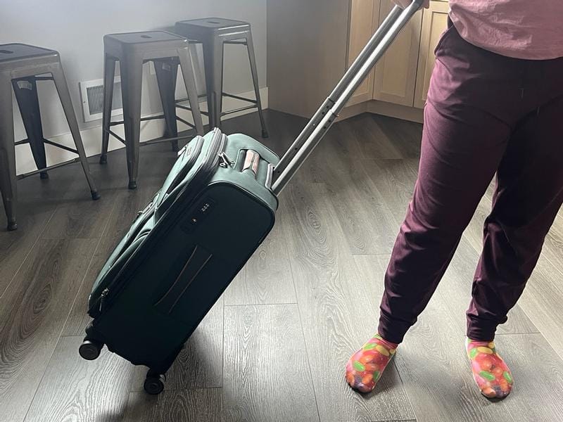 Customer photo review of Montecito 3.0 Softside Carry-On Expandable Spinner