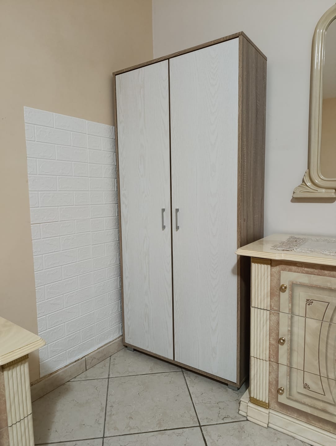 Customer photo review of Mobile Scarpiera Alta Mars4 con 6 Piani in Rovere Nordico e Bianco Alpes o Rovere