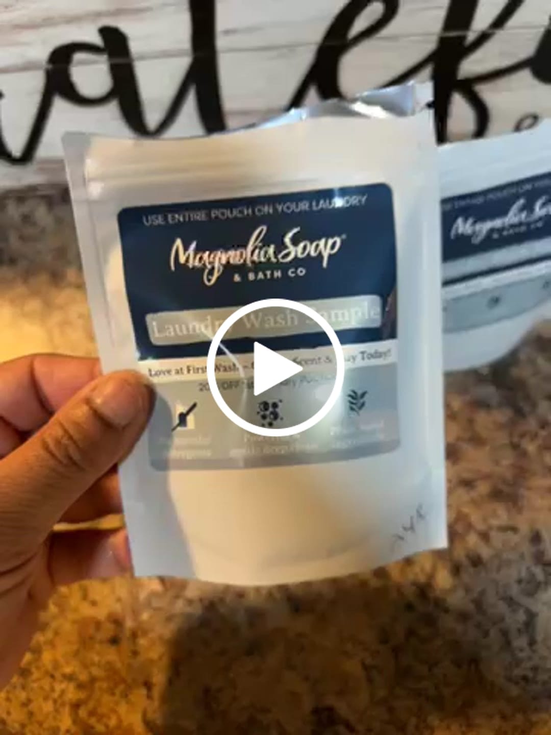 Customer video review of Laundry Wash Sample 4 Pack