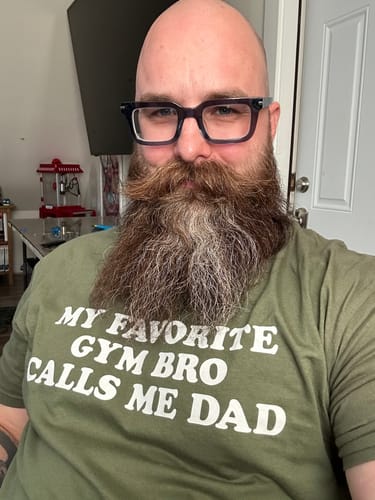 Customer photo review of Favorite Gym Bro T-Shirt