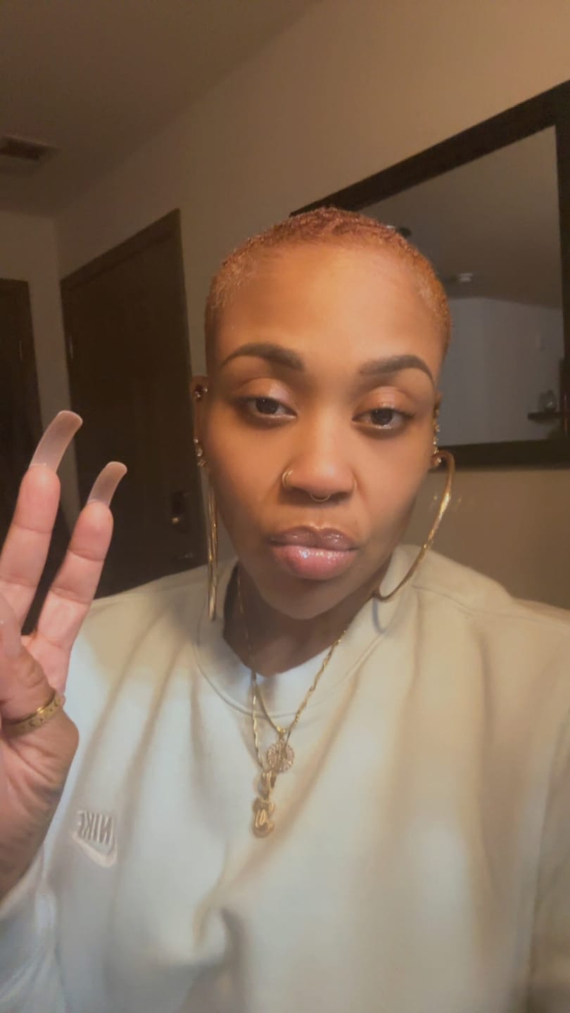 Customer photo review of Movatte Hair Products 1+1 Starter Growth Bundle