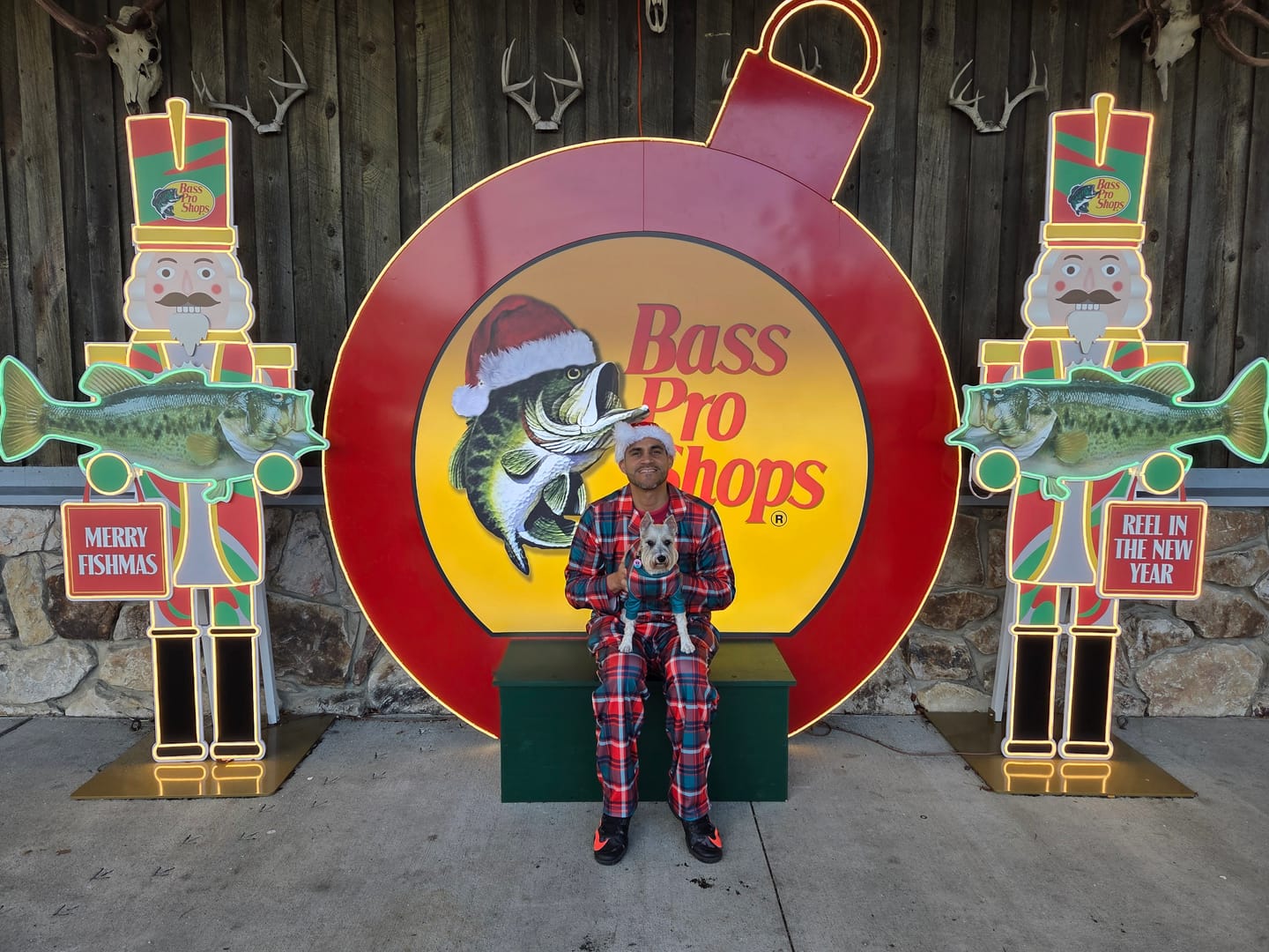 Customer photo review of Human Pajama Top - Green and Red Plaid