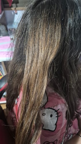 Customer photo review of Shampoo + Acondicionador Reflejos Rubios 350ml