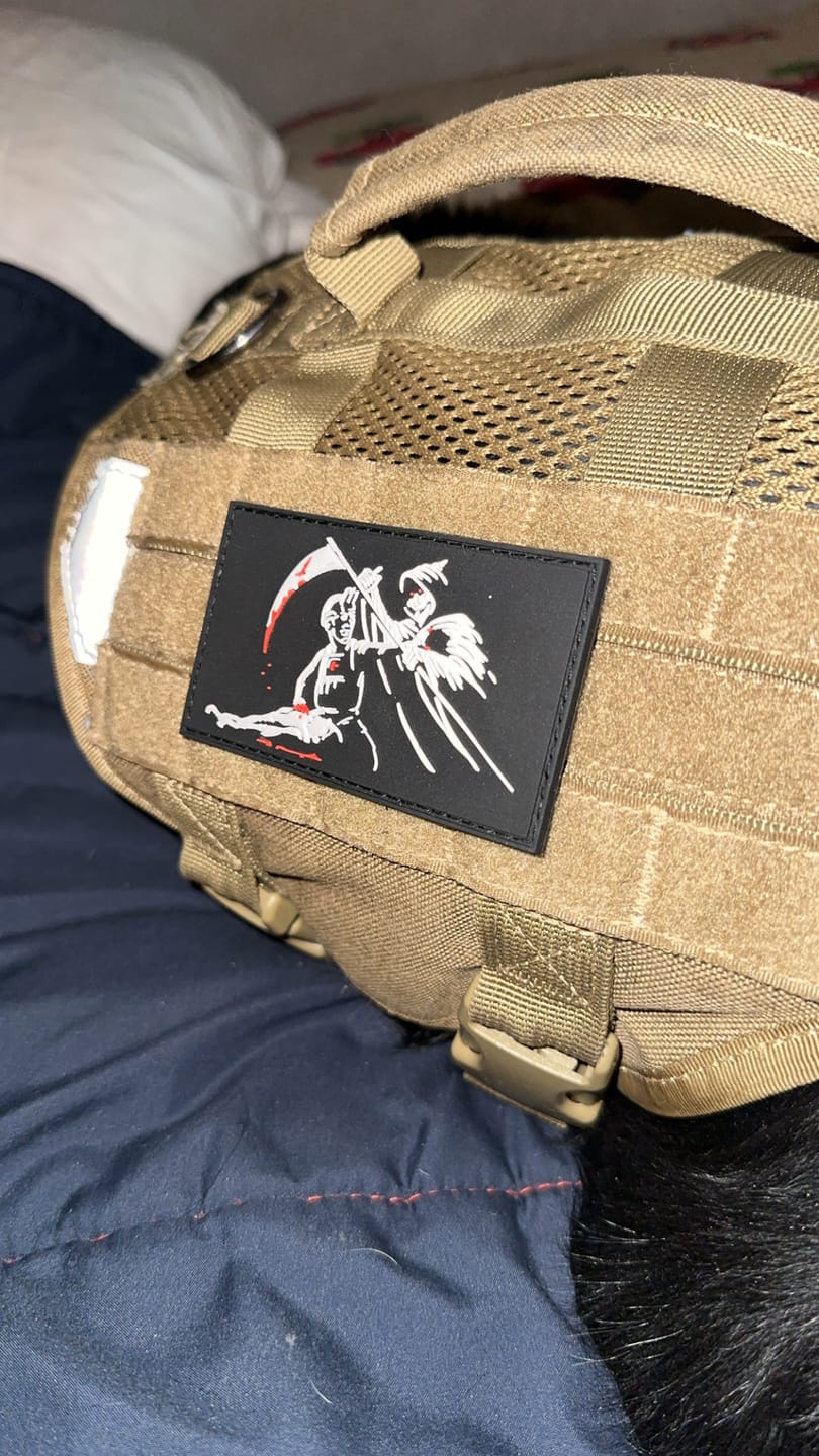 Customer photo review of Denying Death Morale Patch--Best Seller!