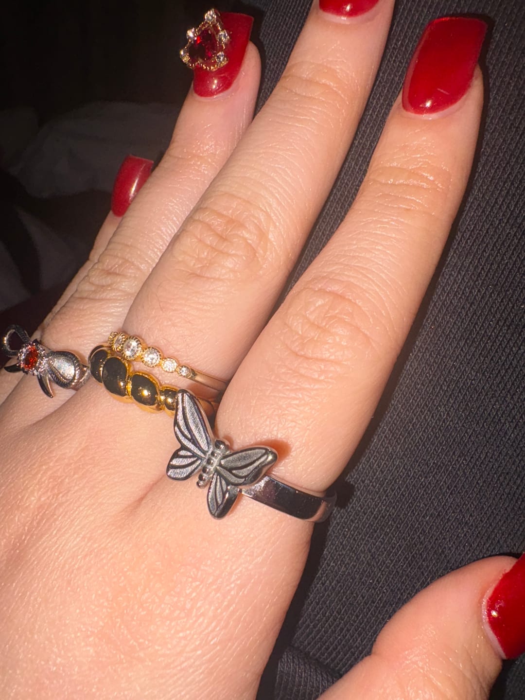 Customer photo review of BUTTERFLY RING