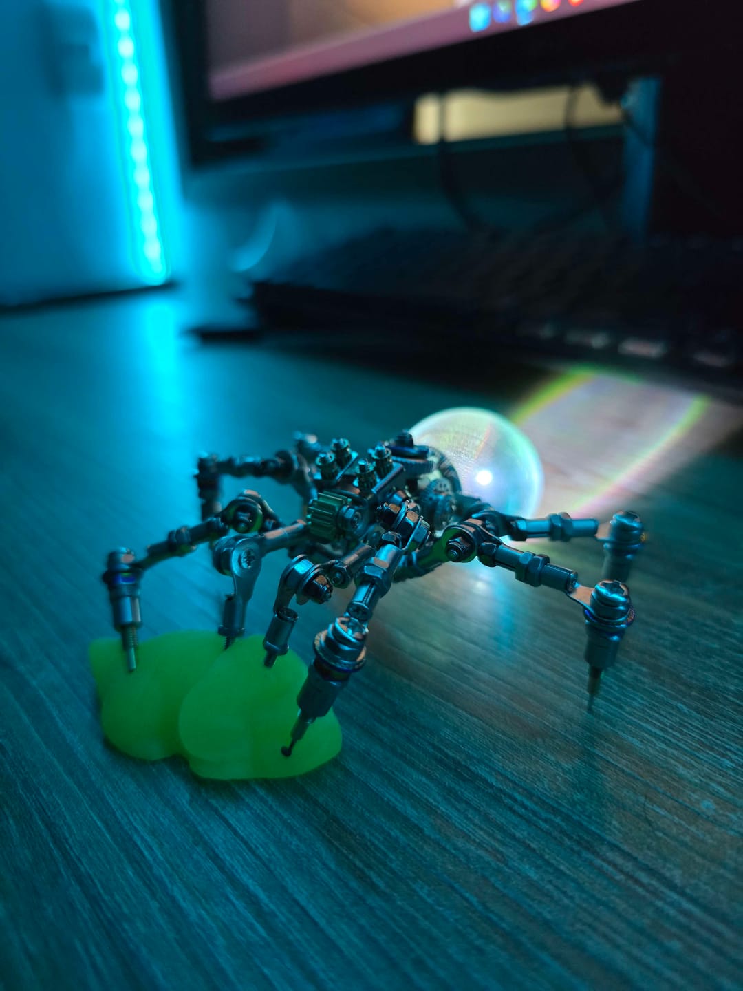Customer photo review of Crystal Lamp Jumping Spider