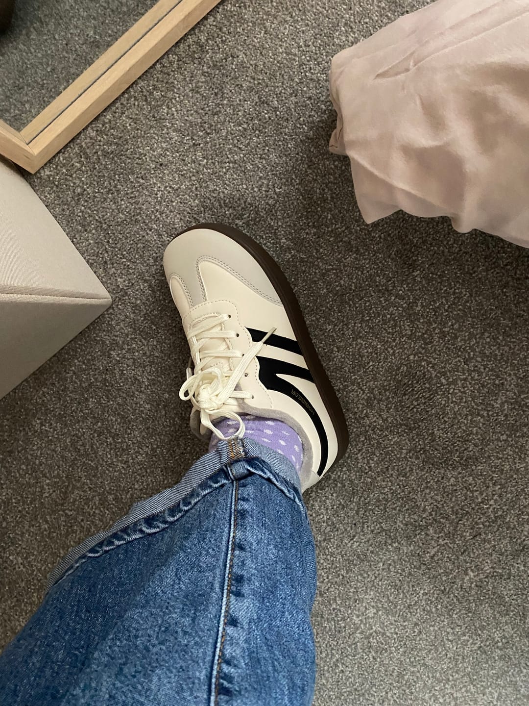 Customer photo review of Linden - Wide Toe Shoes