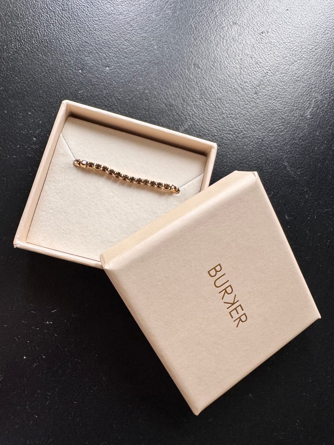Customer photo review of Ava Gold Brown Bracelet