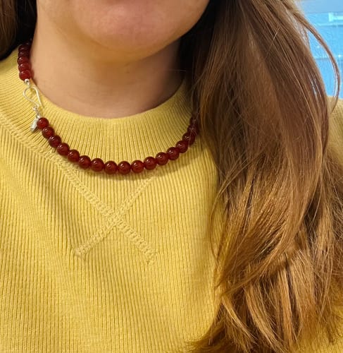 Customer photo review of Ruby Necklace