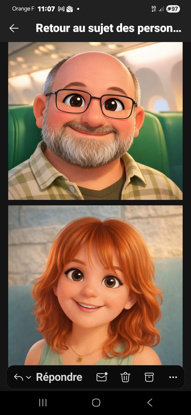 Customer photo review of Film d'animation 3D personnalisé style Disney Pixar