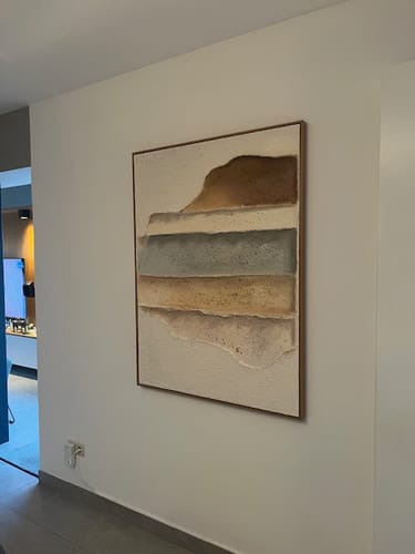 Customer review photo for Plaster Art Texture Painting #SG415