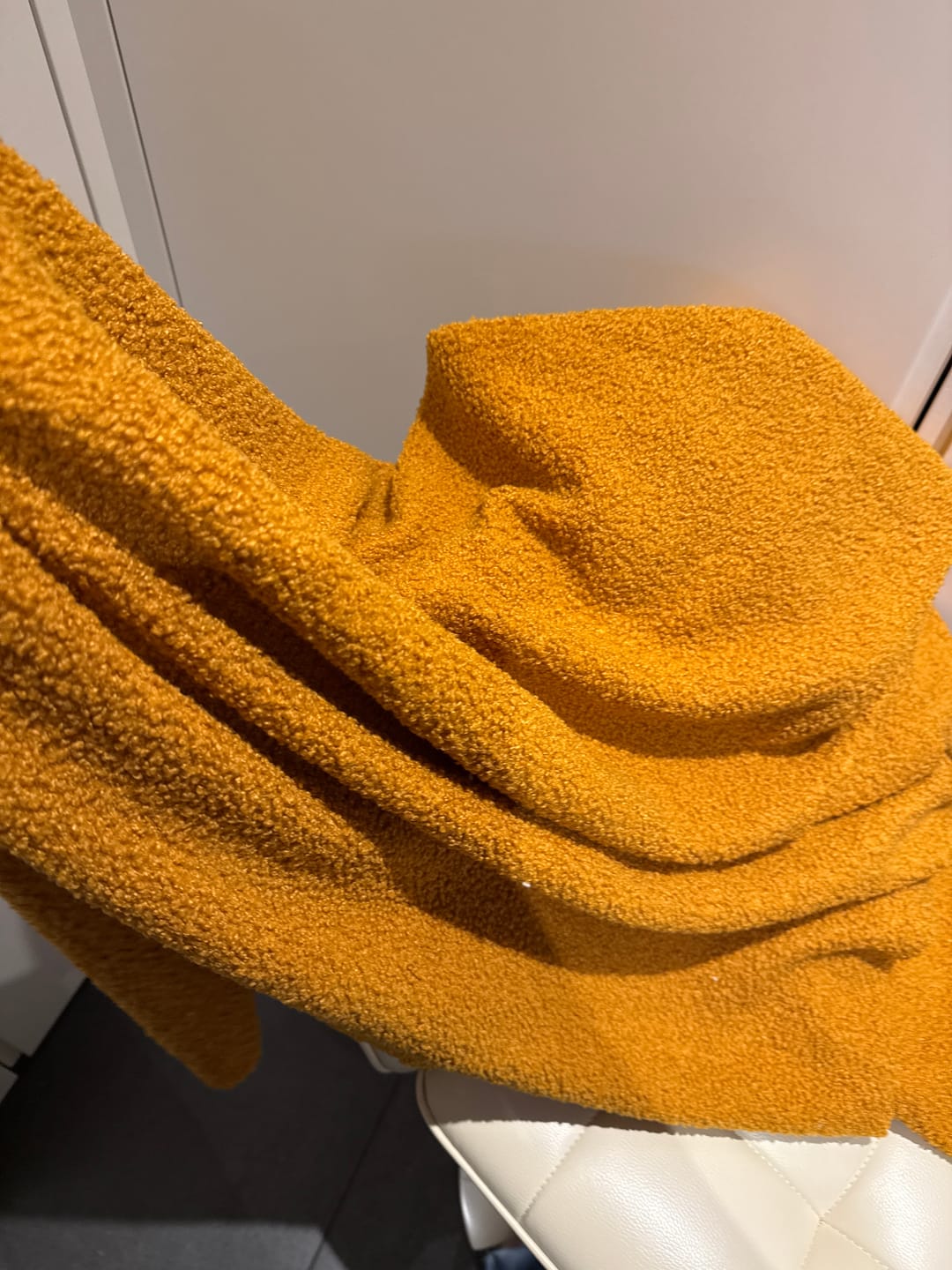 Customer photo review of Plain Sheep Loop Boucle Fabric