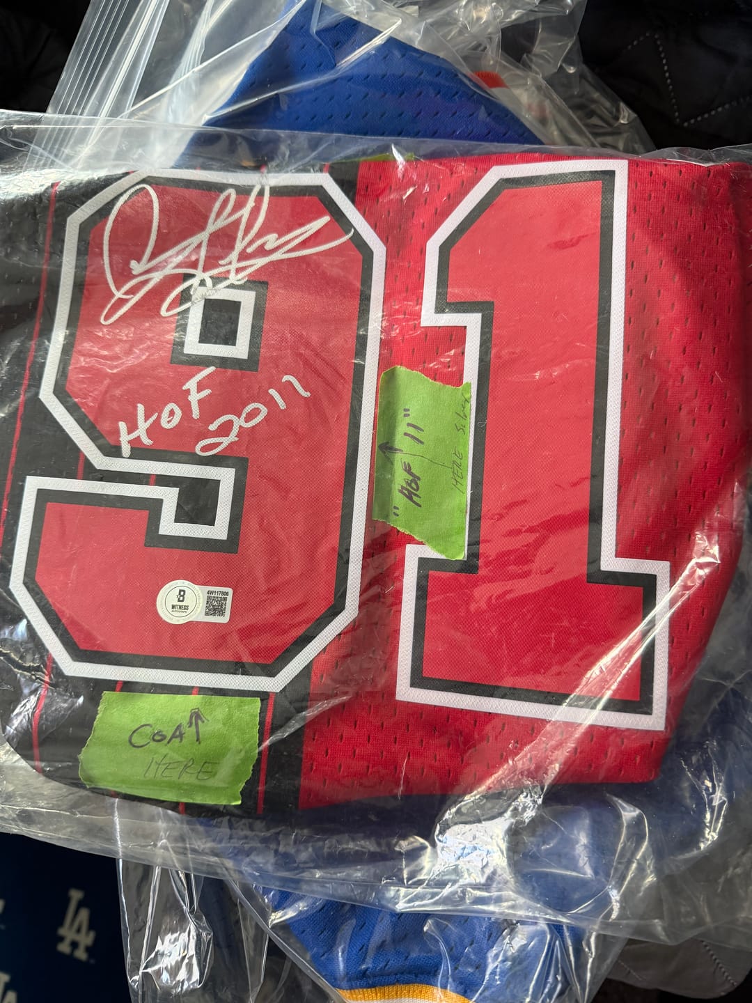 Customer photo review of Dennis Rodman Autograph Signing