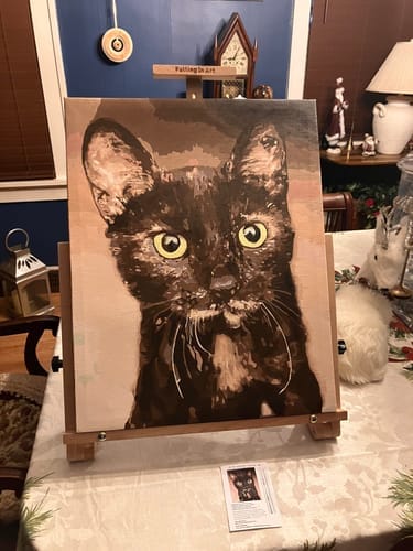 Customer photo review of Custom Pet Paint By Numbers