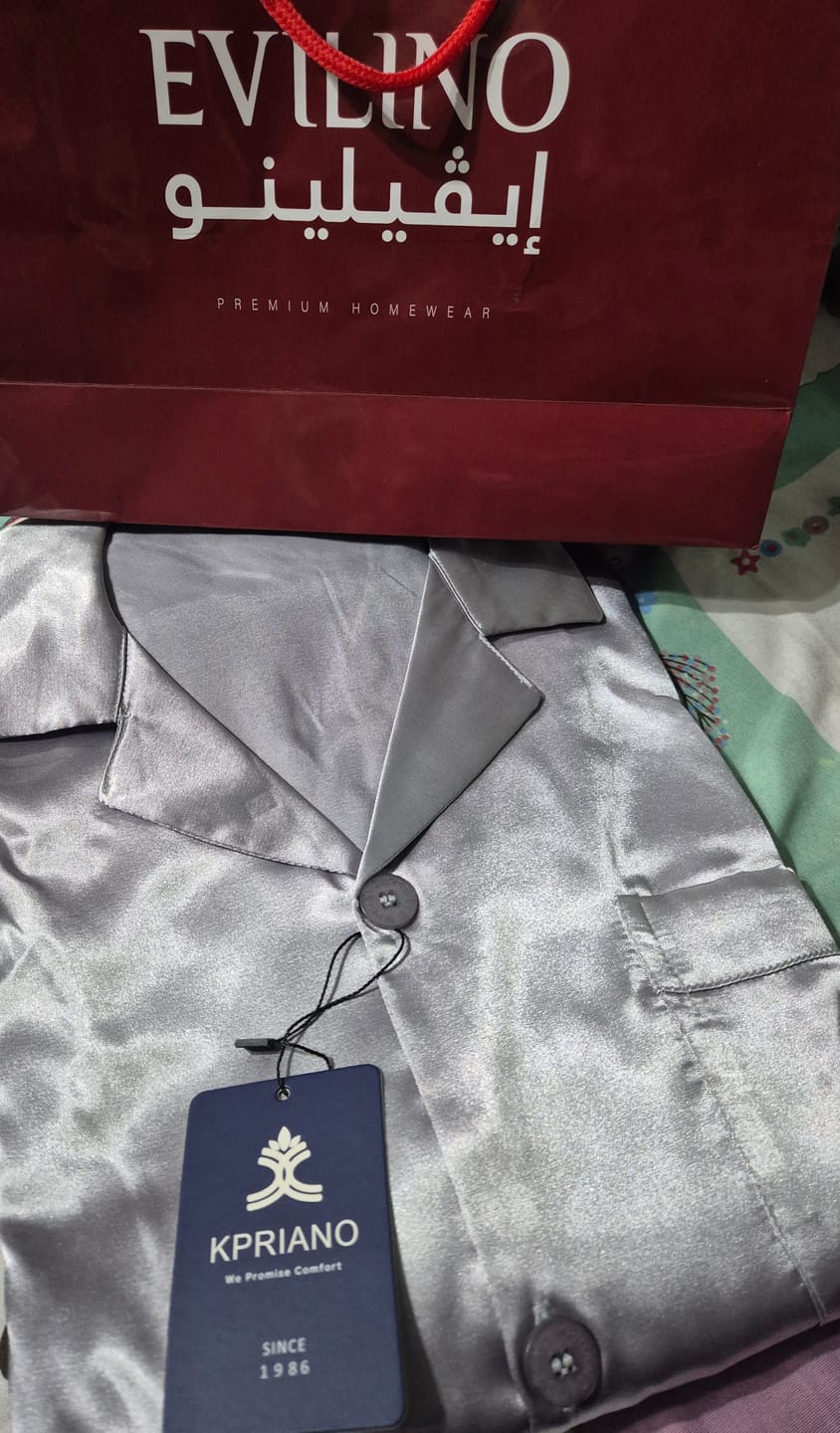 Customer photo review of Men’s Classic Satin Pajama Set