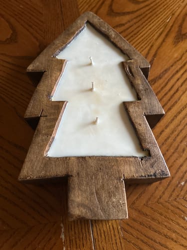 Customer photo review of Wood Tree Bowl Candle PRE-ORDER (December 1 pickup/ship date)