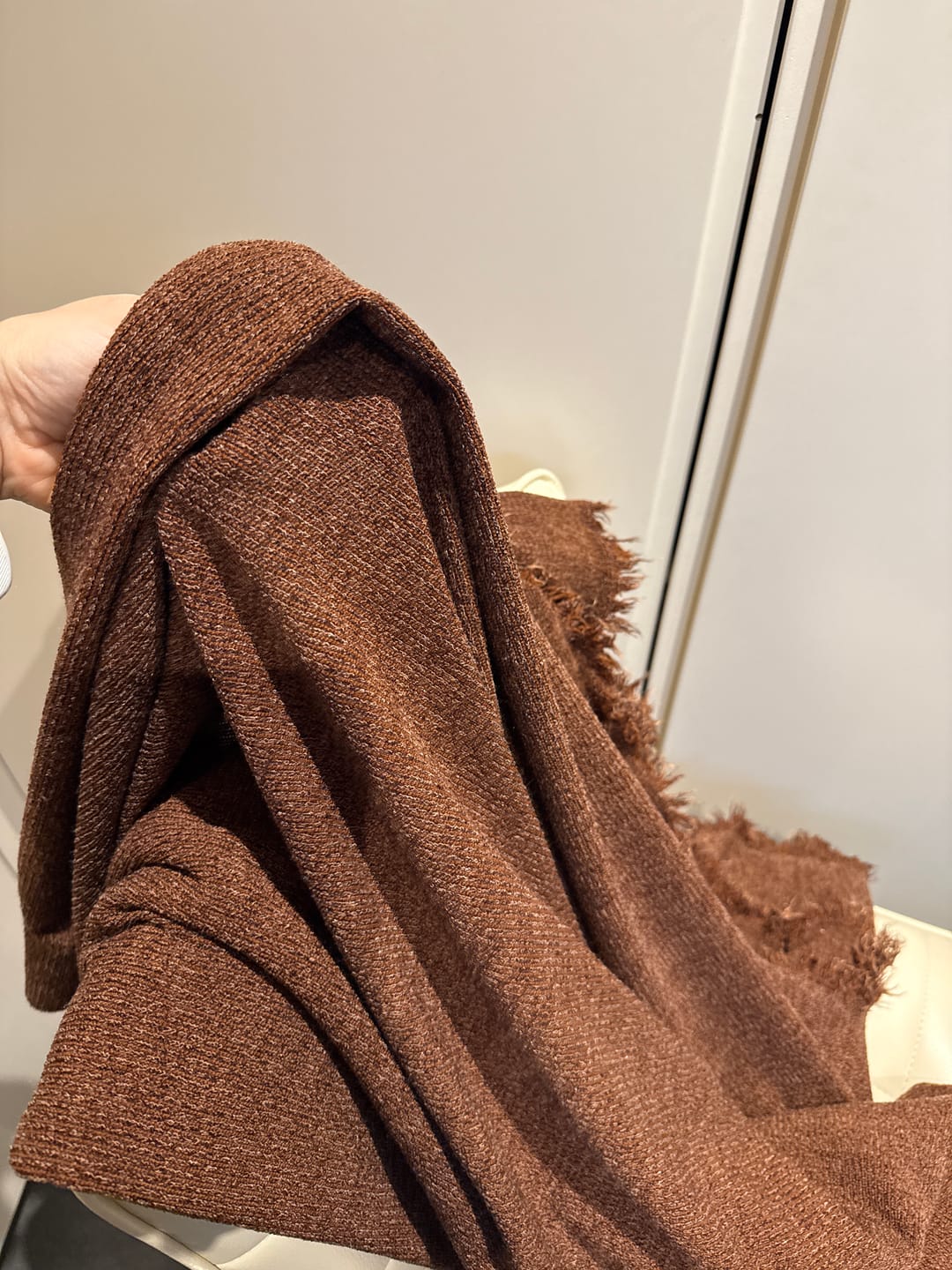 Customer photo review of Cardigan Knit Fabric