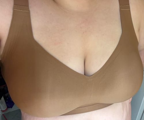 Customer photo review of Full coverage wireless bra