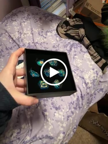 Customer video review of Water/Fire/Air/Earth Dice Set Collection