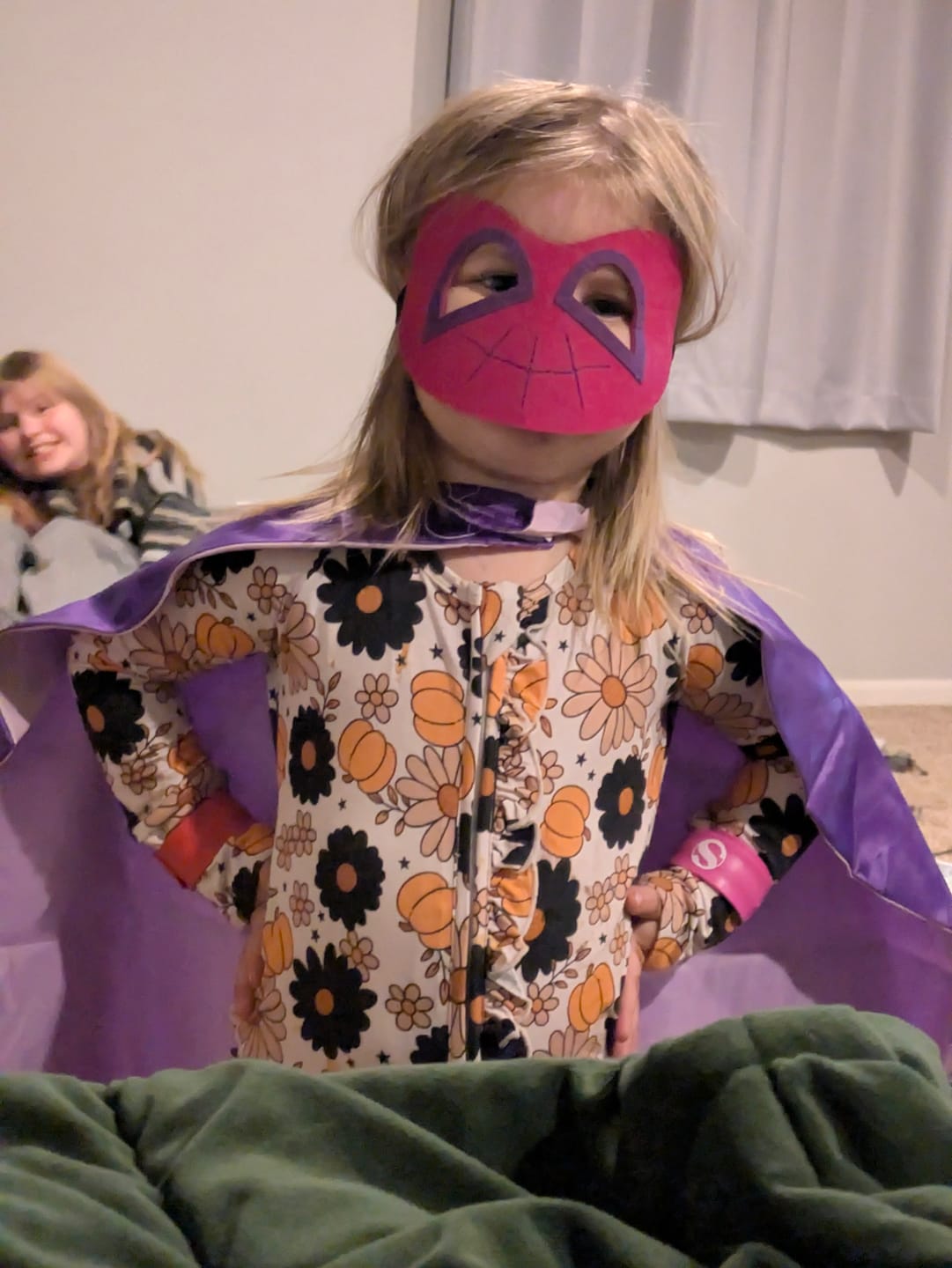 Customer photo review of PREORDER Spooky Floral Ruffle Bamboo Zippy