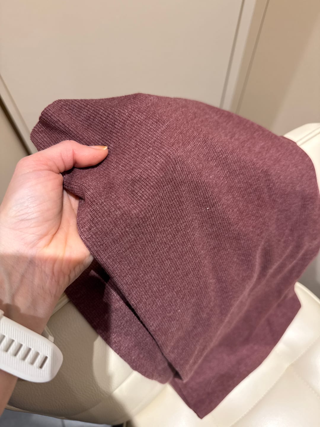 Customer photo review of Ribbed Tubular Cuffing Fabric
