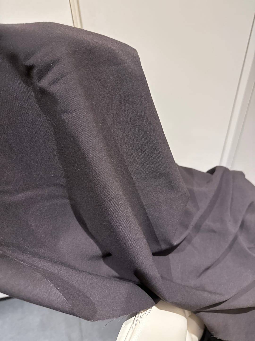 Customer photo review of Soft Wool Touch Stretch Suiting Fabric