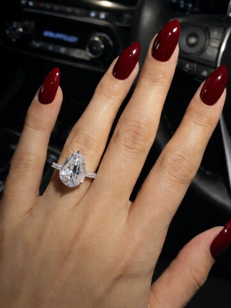 Customer photo review of OPULENCE Teardrop Rings
