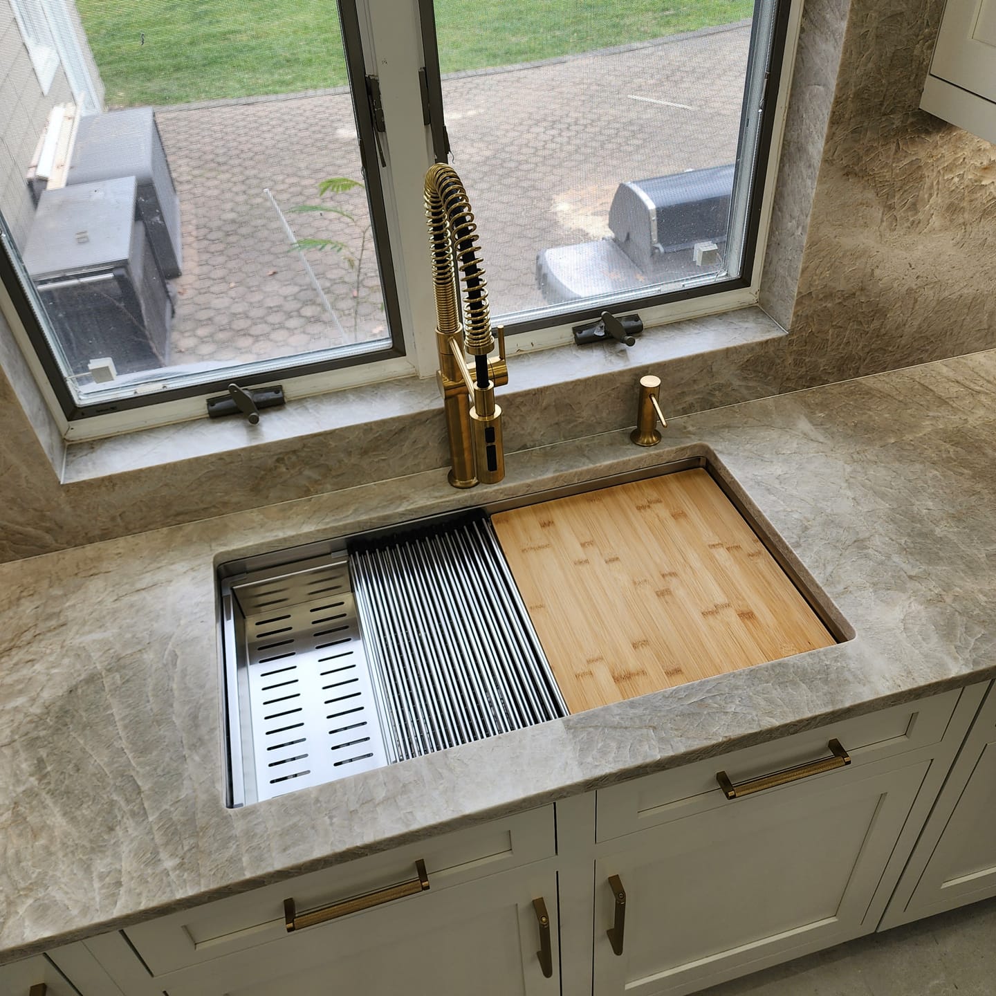 Customer photo review of Stainless Steel Colander (COL) - Workstation Sink Accessory