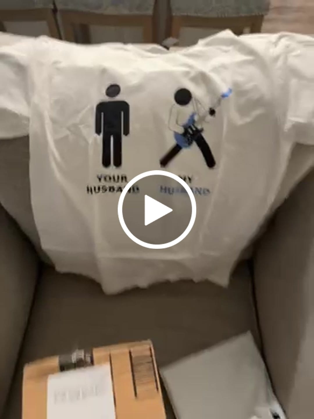Customer video review of Husband Electric Guitar T-Shirt