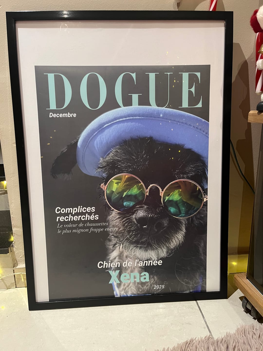 Customer photo review of Dogue - Poster personnalisé