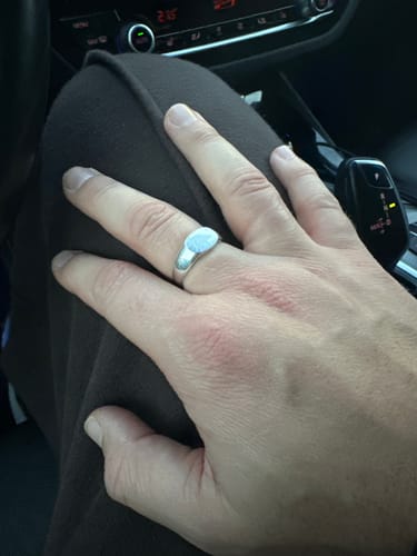 Customer photo review of Cushion Ring - Silver