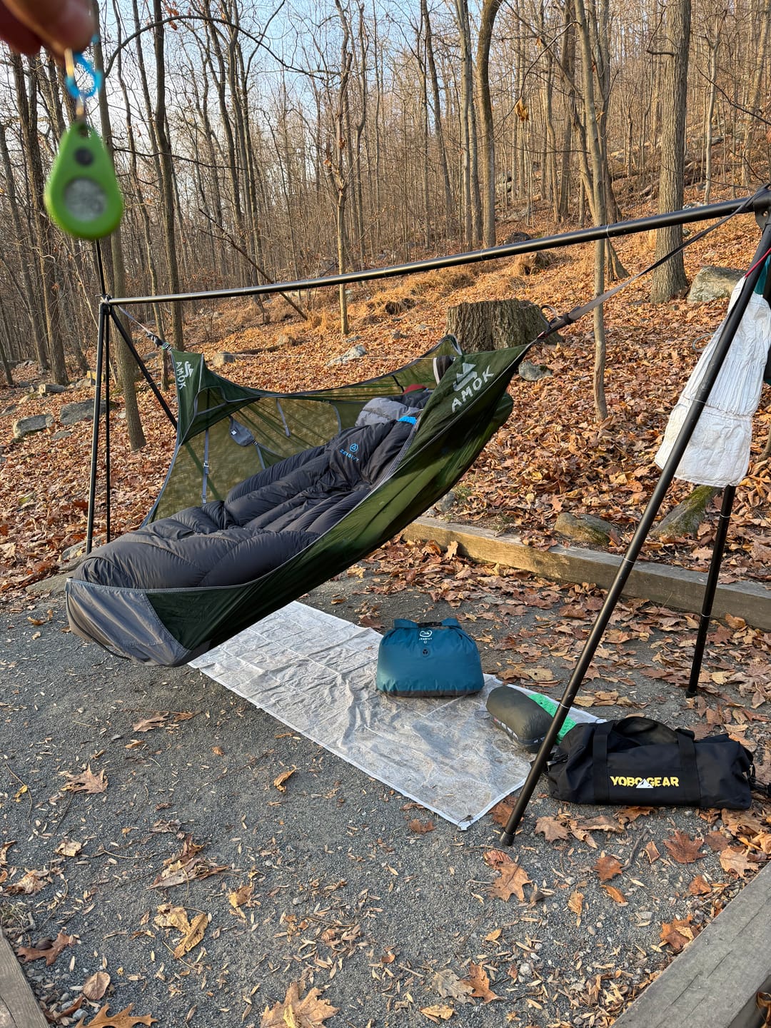 Customer photo review of Turtlebug Camper Hammock Stand