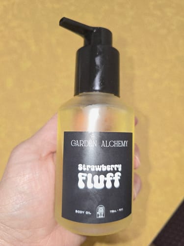 Customer photo review of STRAWBERRY FLUFF PERFUME BODY OIL
