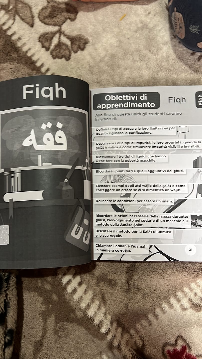 Customer photo review of Piano studi islamici - Corso completo