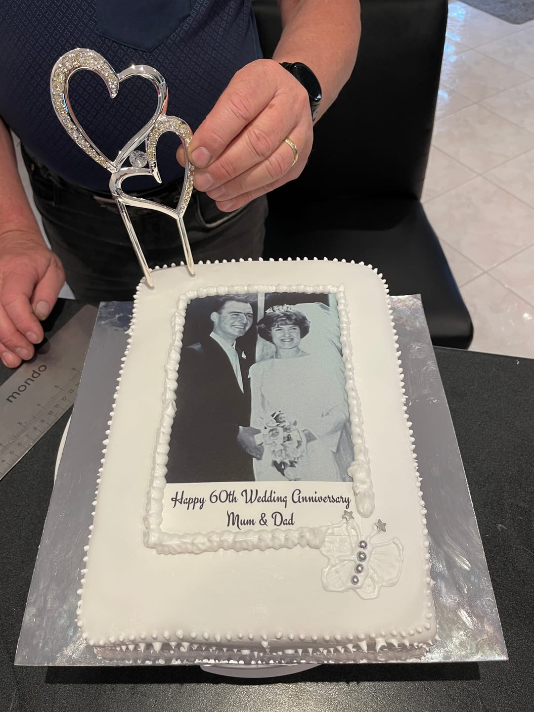 Customer photo review of A5 Rectangle Custom Edible Icing Image