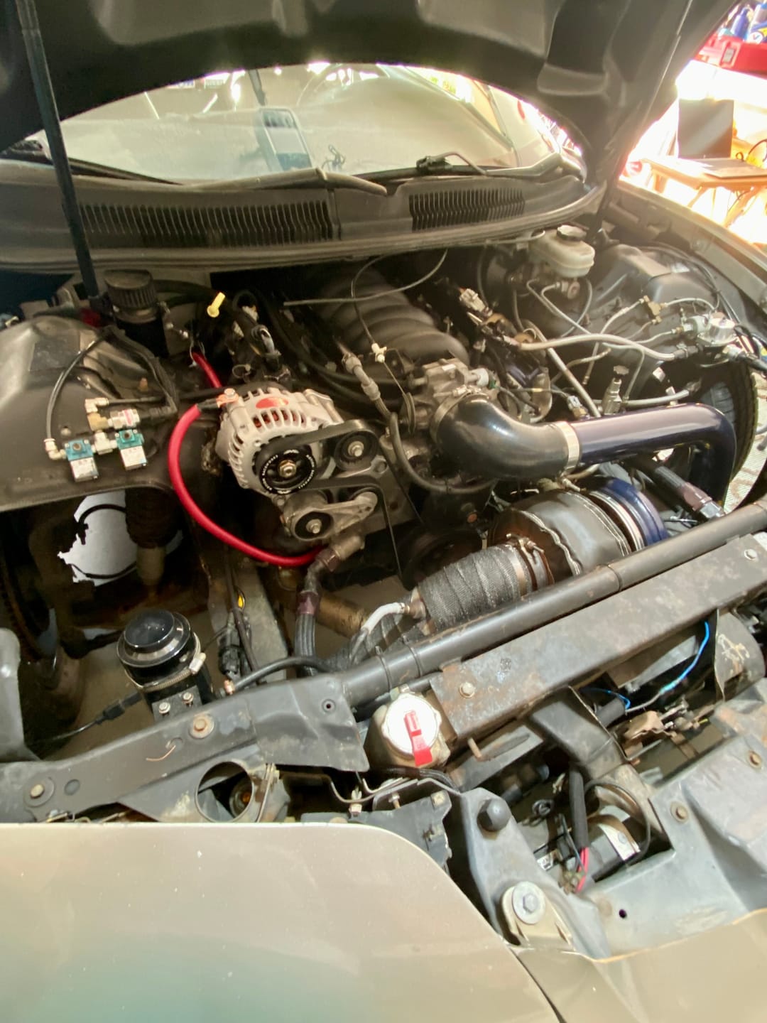 Customer photo review of LS 3" OD Billet Overdrive Alternator Pulley 6 Rib 10-10042