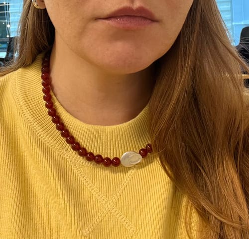Customer photo review of Ruby Necklace
