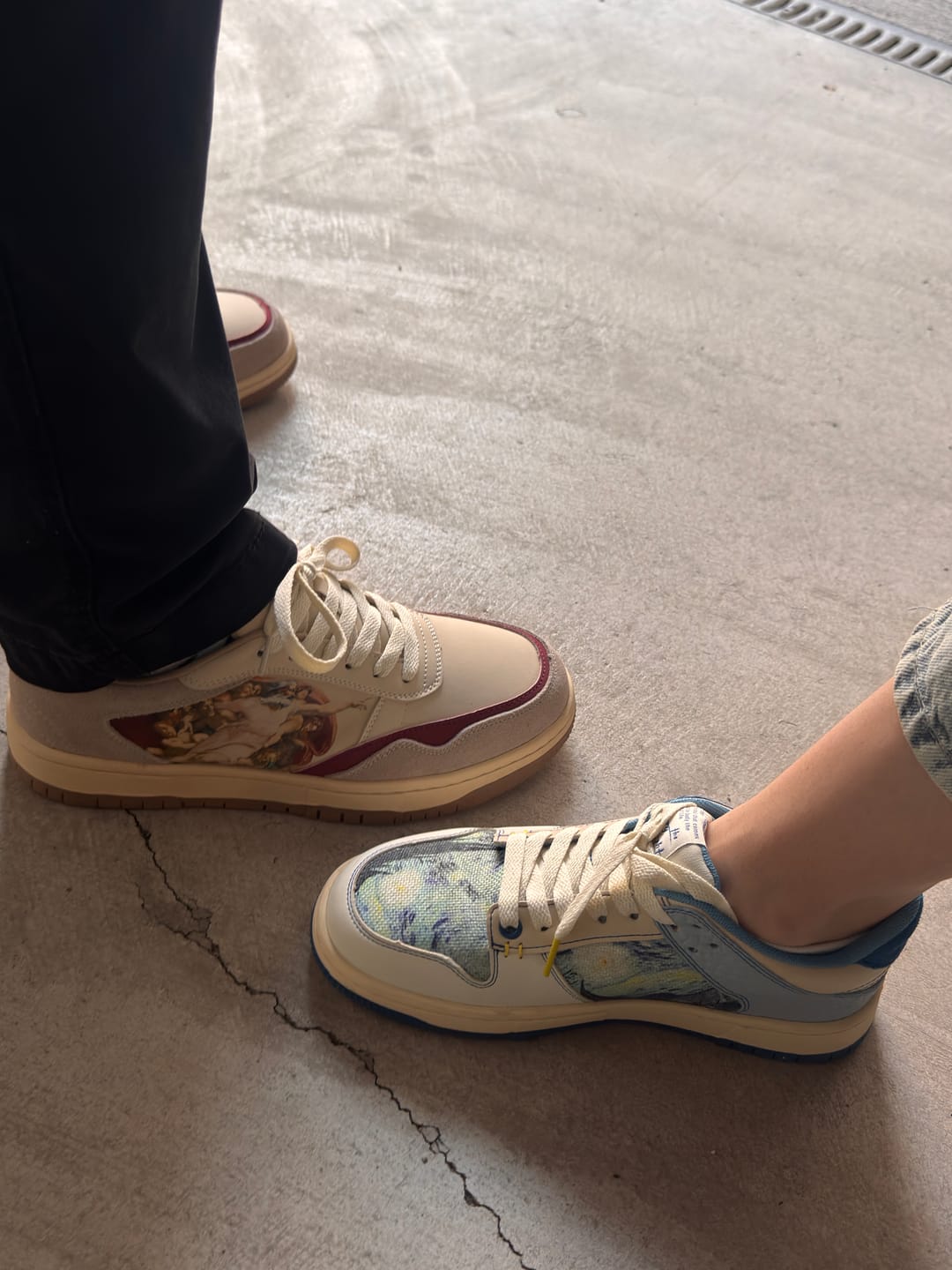 Customer photo review of The Creation of Adam Sneakers