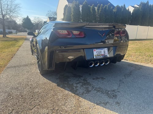Customer photo review of Corvette C7 Rear Bumper Diffuser Fins